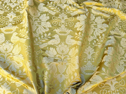 1.5Y Scalamandre 100%silk Love Bird Gold MSRP USD664/Y