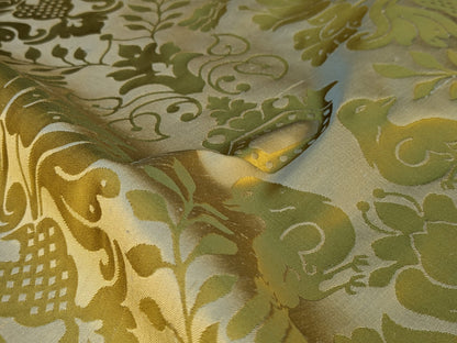 1.5Y Scalamandre 100%silk Love Bird Gold MSRP USD664/Y