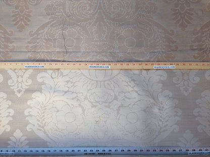 By Yd  Kravet Couture Silk Damask Organza Sheer Light Bronze Ivory Cream Semi Sheer MSRP USD159/y 3648.16