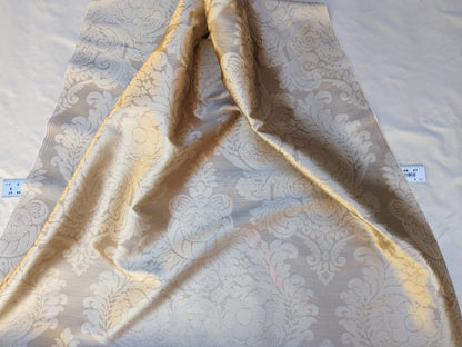 By Yd  Kravet Couture Silk Damask Organza Sheer Light Bronze Ivory Cream Semi Sheer MSRP USD159/y 3648.16