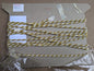 9.5Y Scalamandre Designer Trim Twisted Rope Dark Gold Cream