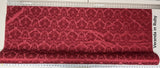 High End Veranda Renaissance Damask 100% Silk Ruby Red Crimson