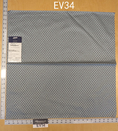 1 EV34 Special Square Jean Paul Gaultier Cabaret Porcelaine Reversible Small Jacquard Diamond Gray Brown Cotton MSRP USD300+/y