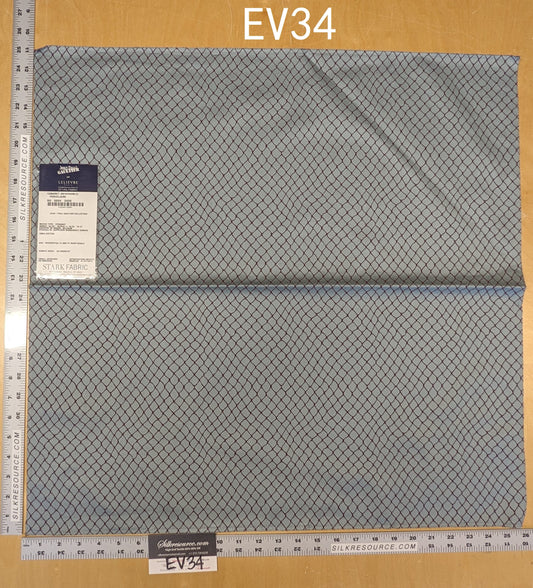 1 EV34 Special Square Jean Paul Gaultier Cabaret Porcelaine Reversible Small Jacquard Diamond Gray Brown Cotton MSRP USD300+/y