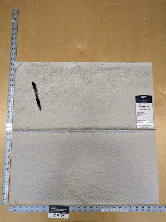 5 EV34 Special Square Jean Paul Gaultier Cabaret Beige Reversible Small Jacquard Diamond Beige White Cotton MSRP USD300+/y