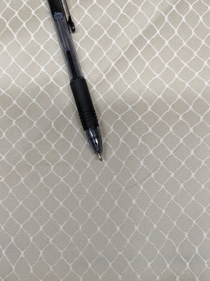 5 EV34 Special Square Jean Paul Gaultier Cabaret Beige Reversible Small Jacquard Diamond Beige White Cotton MSRP USD300+/y