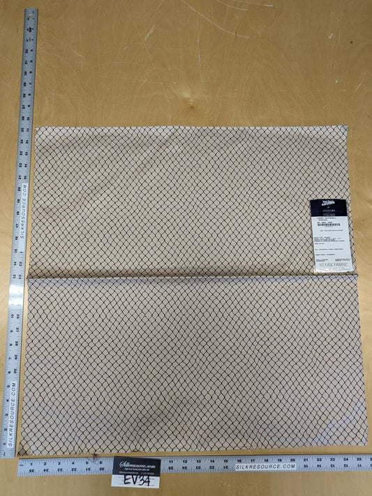 6 EV34 Special Square Jean Paul Gaultier Cabaret Bordeaux Reversible Small Jacquard Diamond Deep Red White Cream Cotton MSRP USD300+/y