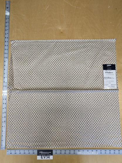 8 EV34 Special Square Jean Paul Gaultier Cabaret Chair Reversible Small Jacquard Diamond Navy Blue Beige Cotton MSRP USD300+/y