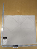 14 EV34 Special Square Jacquard by Lelievre Paris Baccara M1 Platine White Small Scale Texture Diamond Polyester MSRP USD300+/y