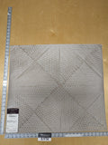 16 EV34 Special Square Jacquard by Lelievre Paris Baccara M1 Ciment Gray Small Scale Texture Diamond Polyester MSRP USD300+/y
