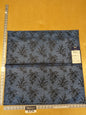 21 EV34 Special Square Jacquard by Lelievre Paris Casino Encre Cotton Navy Blue Black Botanical Floral MSRP USD300+/y