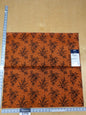 24 EV34 Special Square Jacquard by Lelievre Paris Casino Minium Cotton Orange Black Large Jacquard Botanical Floral MSRP USD300+/y