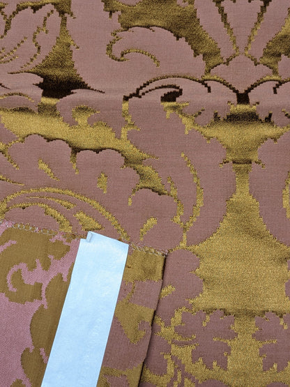 29 EV34 Special Square Jacquard by Lelievre Collonges Mordore Pink Cotton Embroidery Damask MSRP USD300+/y