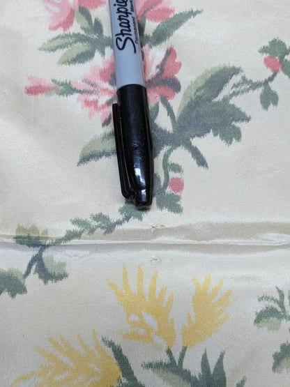 36 EV34 Special Square Jacquard by Lelievre Fountainbleau Multi on Beige Floral MSRP USD1260/y