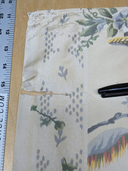36 EV34 Special Square Jacquard by Lelievre Fountainbleau Multi on Beige Floral MSRP USD1260/y