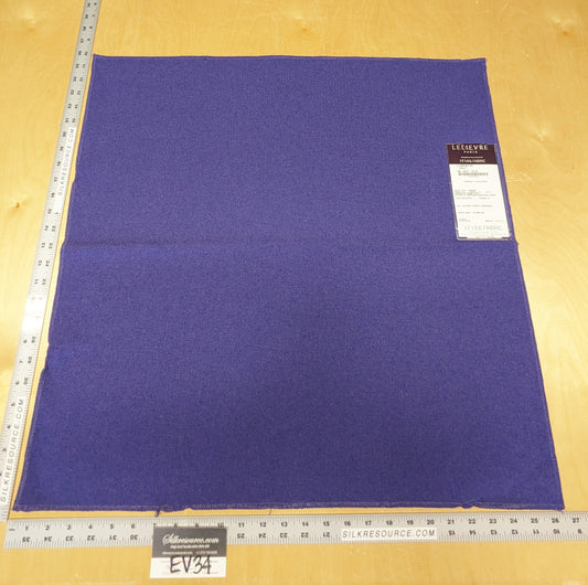 40 EV34 Special Square Plains/Textures by Lelievre Olympique M1 Passiflore Violet Solid MSRP300+/y