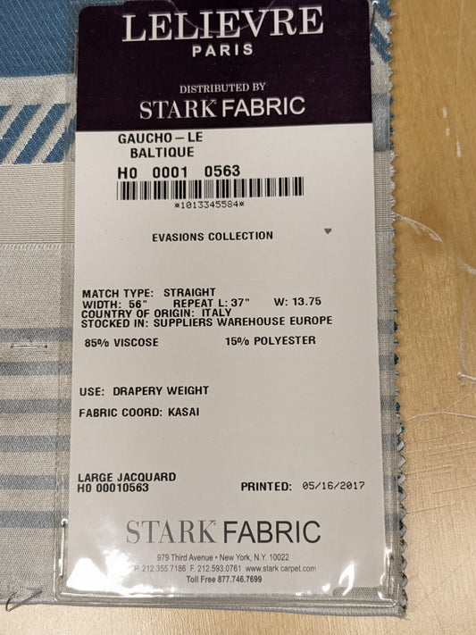 45 EV34 Special Square Jacquard by Lelievre Gaucho Le Baltique White Green Large Jacquard Abstract Geometric MSRP300+/y