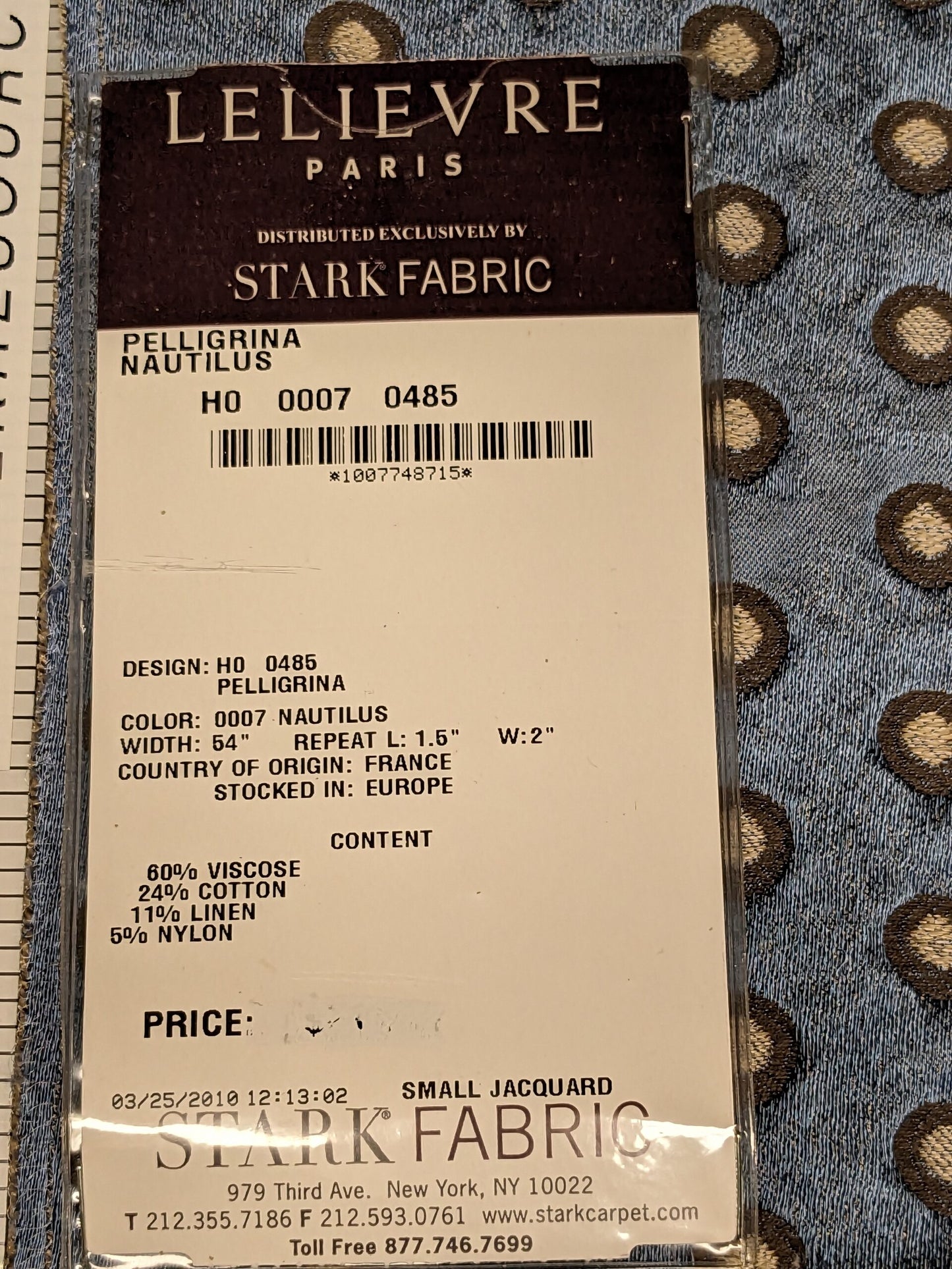 56 EV34 Special Square Jacquard by Lelievre Paris Pelligrina Nautilus Brown Blue Dot Circle Small Scale MSRP USD 300+/y