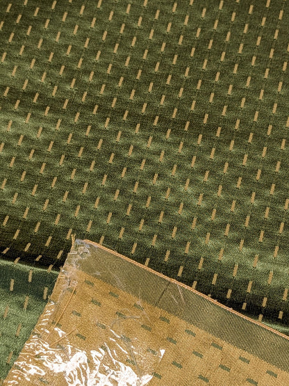 65 EV34 Special Square Jacquard by  Tassinari and Chatel Alexandra Seme Le Emeraude Green Small Scale Texture MSRP USD 300+/y