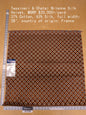 70 EV34 Special Square Jacquard by Tassinari and Chatel Brienne Ecaille Brown White Velvet Geometric Small Scale MSRP USD 20,000+/y