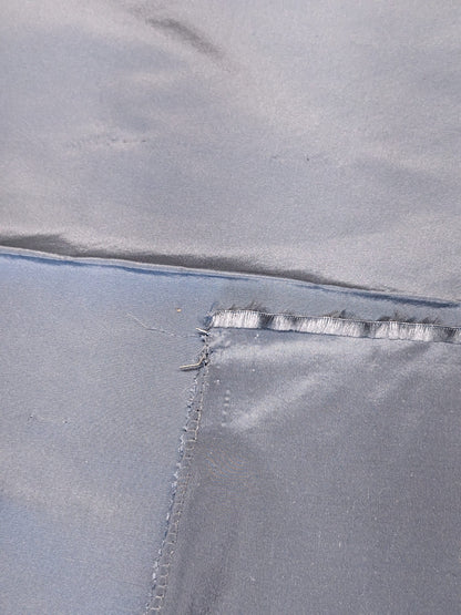 72 EV34 Special Square Plain Fabric by Tassinari and Chatel Faille Pervenche Gray Silk Plain MSRP USD1400+/y