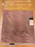 76 EV34 Special Square Plain Fabric by Tassinari and Chatel Faille Gorge De Pigeon Pink Silk Plain MSRP USD1400+/y