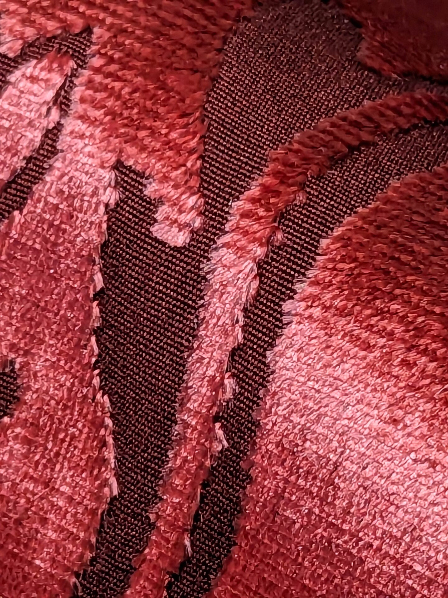 By yard Scalamandre Stan Hywet Silk Cotton Velvet Damask Red Renaissance Cut Velvet MSRP USD 922/y