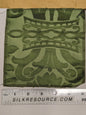 Rose Bertin 100% Silk Damask French Court Acanthus in Forest Green Highest Quality