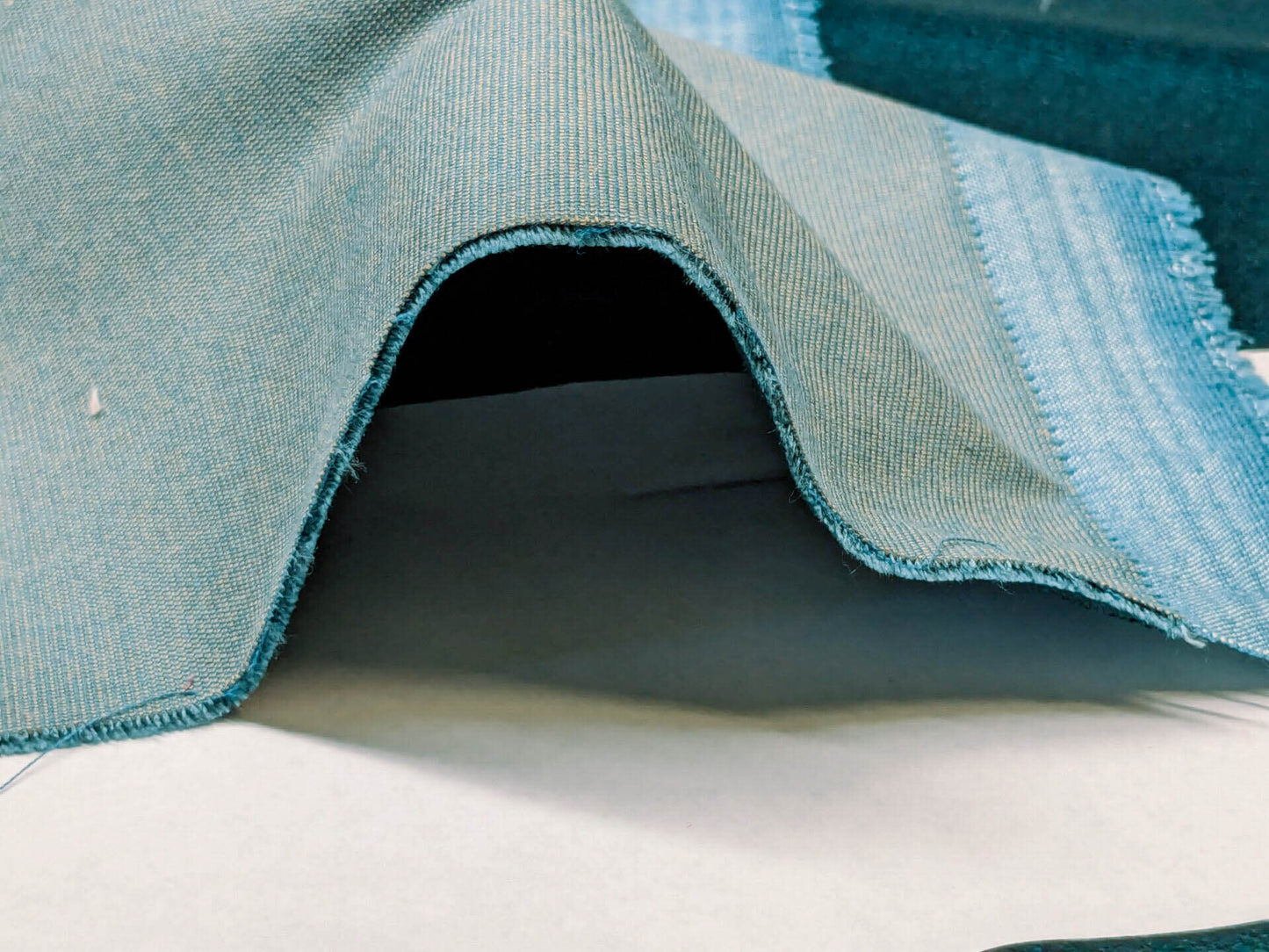 King's Silk Velvet Peacock Blue Radiance Heavy! Highest Quality MSRP USD 700+/Y