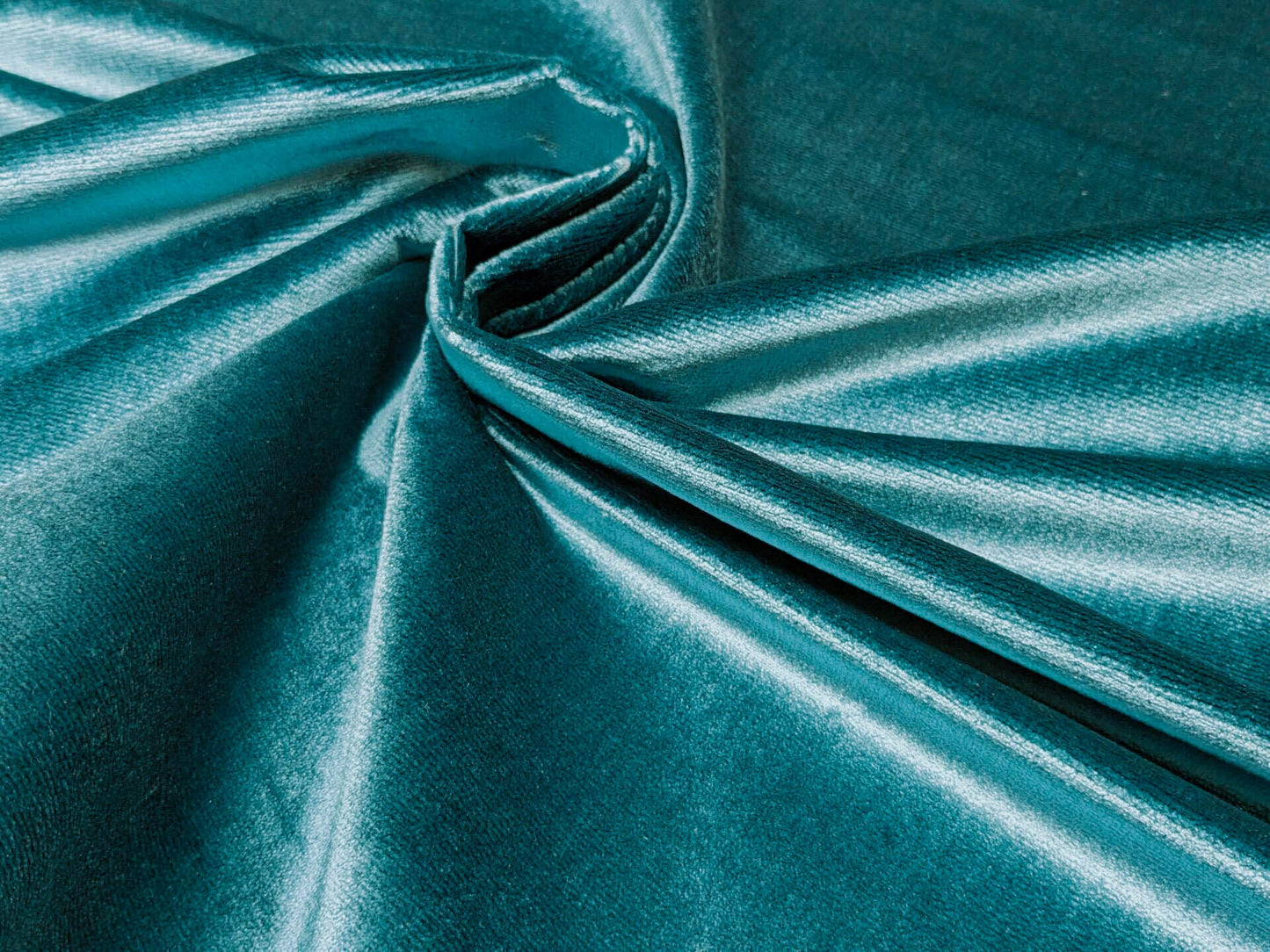 King's Silk Velvet Peacock Blue Radiance Heavy! Highest Quality MSRP USD 700+/Y