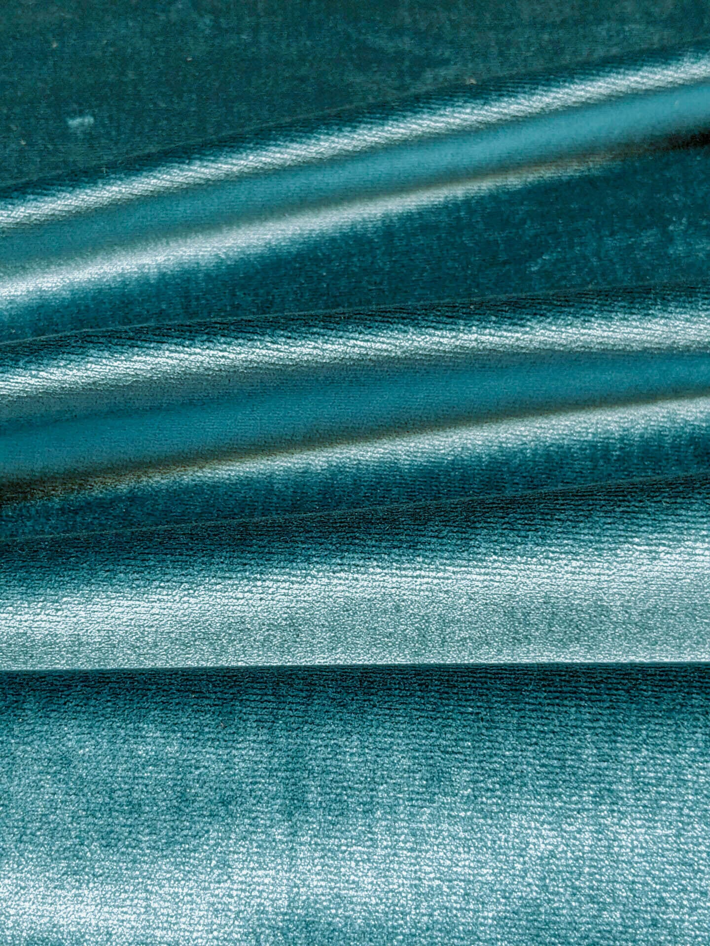 King's Silk Velvet Peacock Blue Radiance Heavy! Highest Quality MSRP USD 700+/Y