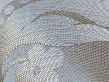 High End Veranda Renaissance Damask 100% Silk Taupe Beige