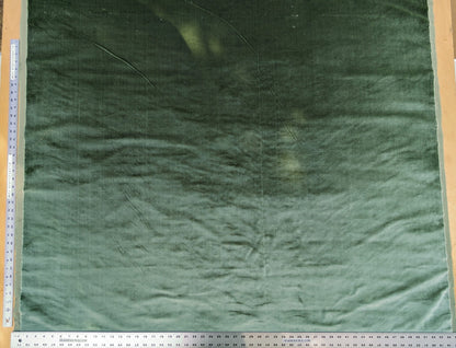 2.5 yard piece, Queen's Silk Velvet *Forest* Radiance Highest Quality Heavy 39,000+ martindale MSRP USD 728/Yard