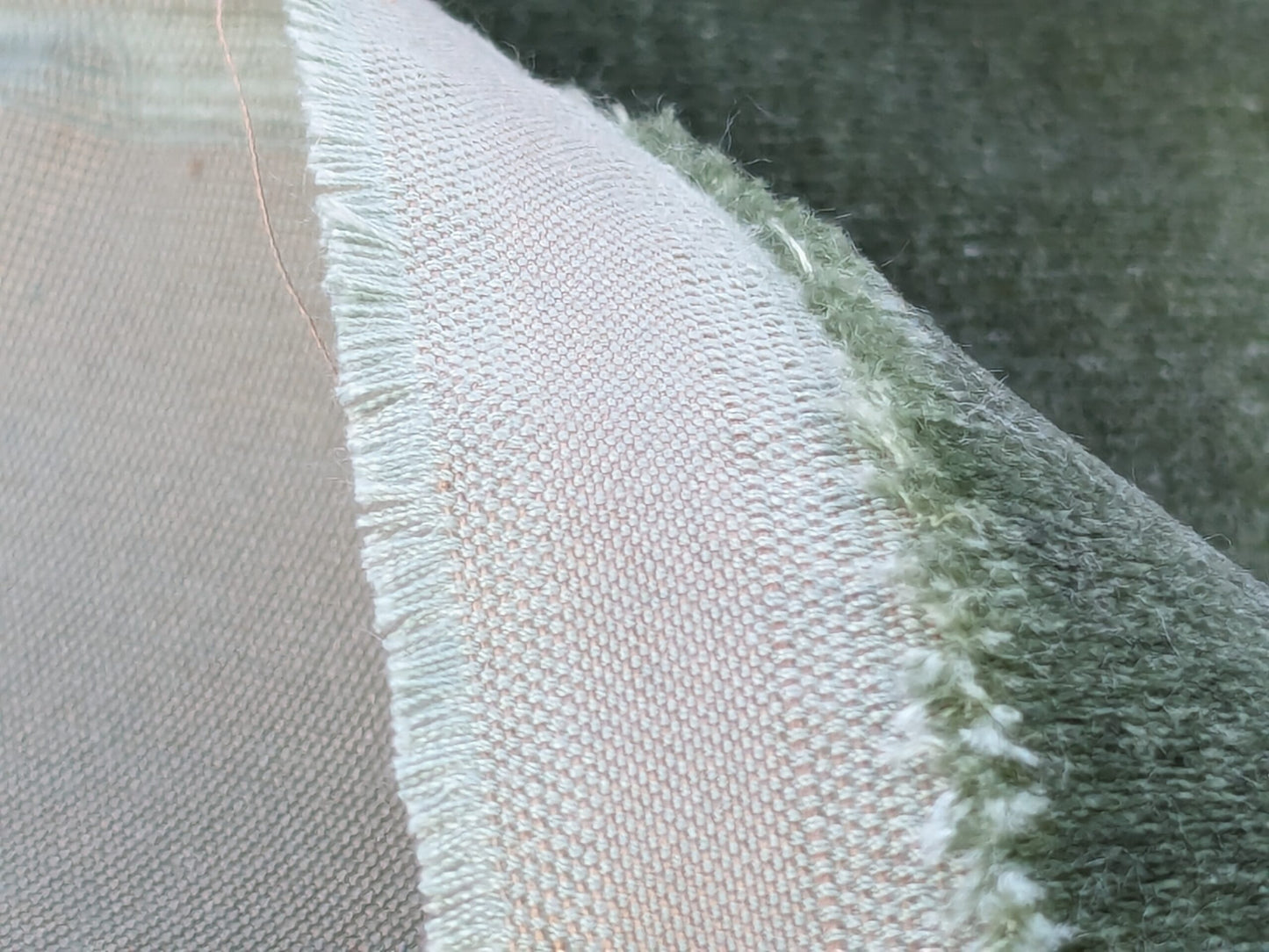 2.5 yard piece, Queen's Silk Velvet *Forest* Radiance Highest Quality Heavy 39,000+ martindale MSRP USD 728/Yard