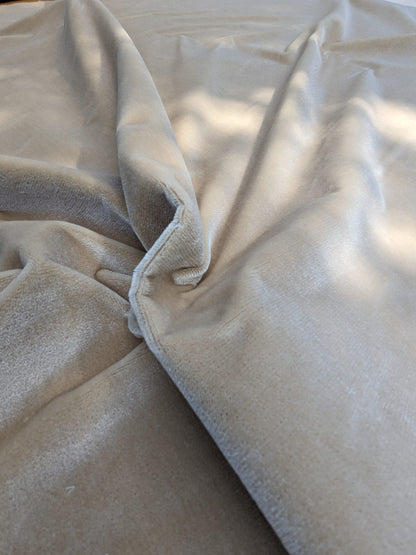 King's Silk Velvet Cream Buttery White Radiance Highest Quality Heavy 39,000+ martindale MSRP USD 728/Yard
