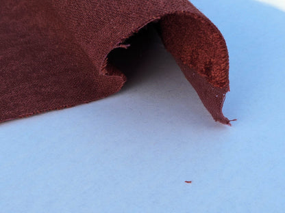 Mohair &amp; Silk Velvet Seaweed Texture In Deep Wine Red Burgundy Heavy Duty