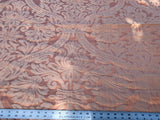 Rose Bertin 100% Silk Damask French Court Acanthus in Peach Pink Highest Quality
