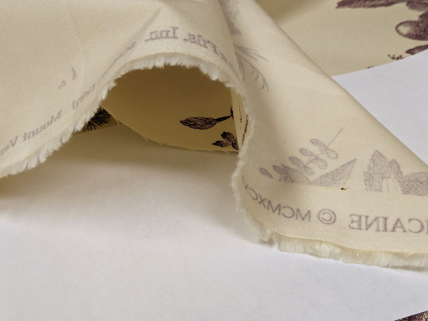 Brunschwig &amp; Fils Chinoisere A L'americaine Toile Berry Plum Deep Purple White Cotton Bird Animal Spider from Mount Vernon Bty