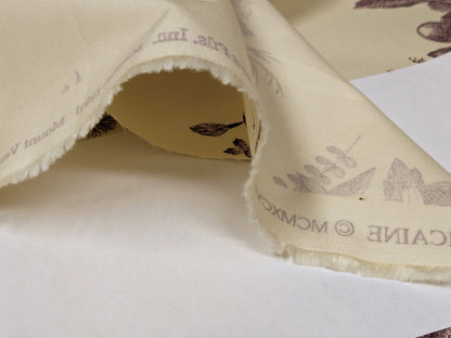 Brunschwig &amp; Fils Chinoisere A L'americaine Toile Berry Plum Deep Purple White Cotton Bird Animal Spider from Mount Vernon Bty