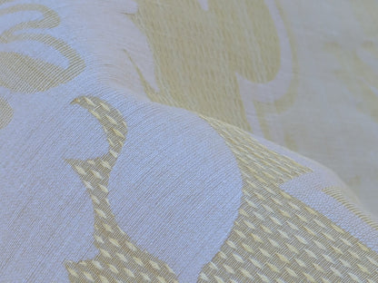 Scalamandre Kilfane Lemon Yellow Acanthus Renaissance Silk Lampas MSRP USD 390/y