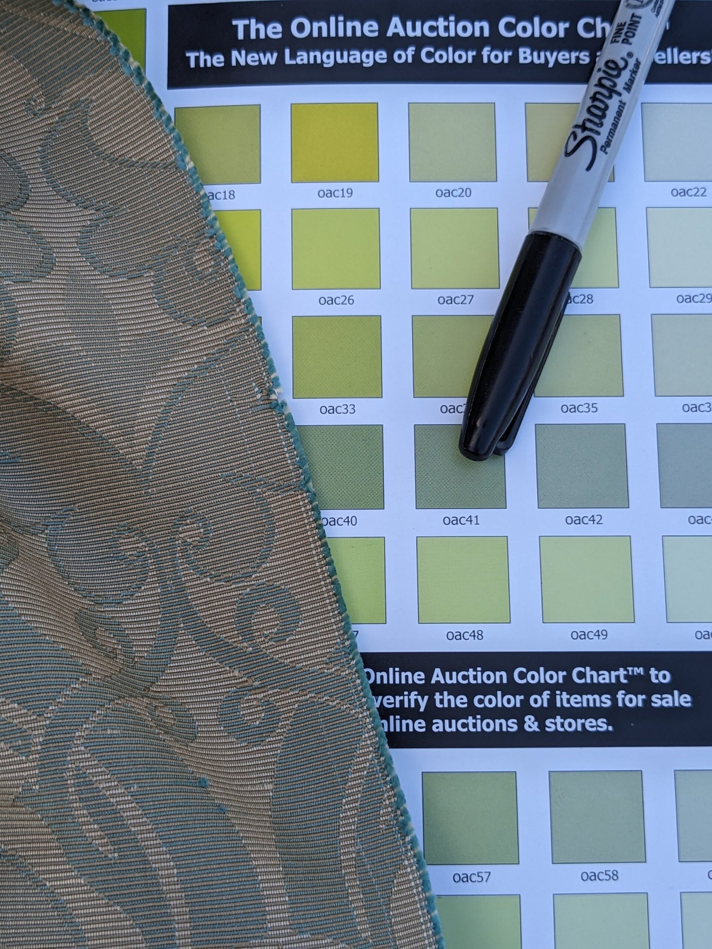 Scalamandre Namtu Silk Damask French Blue &amp; Tan Faille Medallion MSRP USD 300/Y