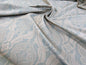 Scalamandre Namtu Silk Damask French Blue &amp; Tan Faille Medallion MSRP USD 300/Y
