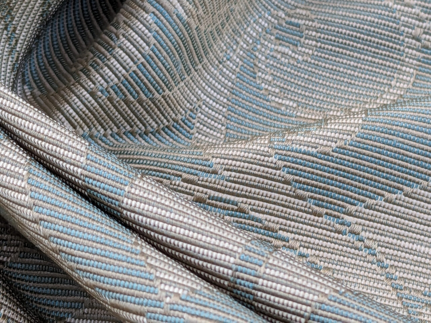 Scalamandre Namtu Silk Damask French Blue &amp; Tan Faille Medallion MSRP USD 300/Y