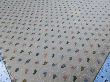 By Yd Kravet Zoology Weave Cotton Spring Animals Bunny Frog Elephant Snail Green Blue Pink on Tan MSRP USD 142/Y