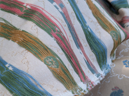 By Yd Kravet Zoology Weave Cotton Spring Animals Bunny Frog Elephant Snail Green Blue Pink on Tan MSRP USD 142/Y