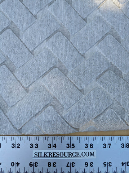 1 EV35 Length 2.5y Aldeco Union Oyster Gray Sheers Chevron Geometric MSRP USD 300+/y