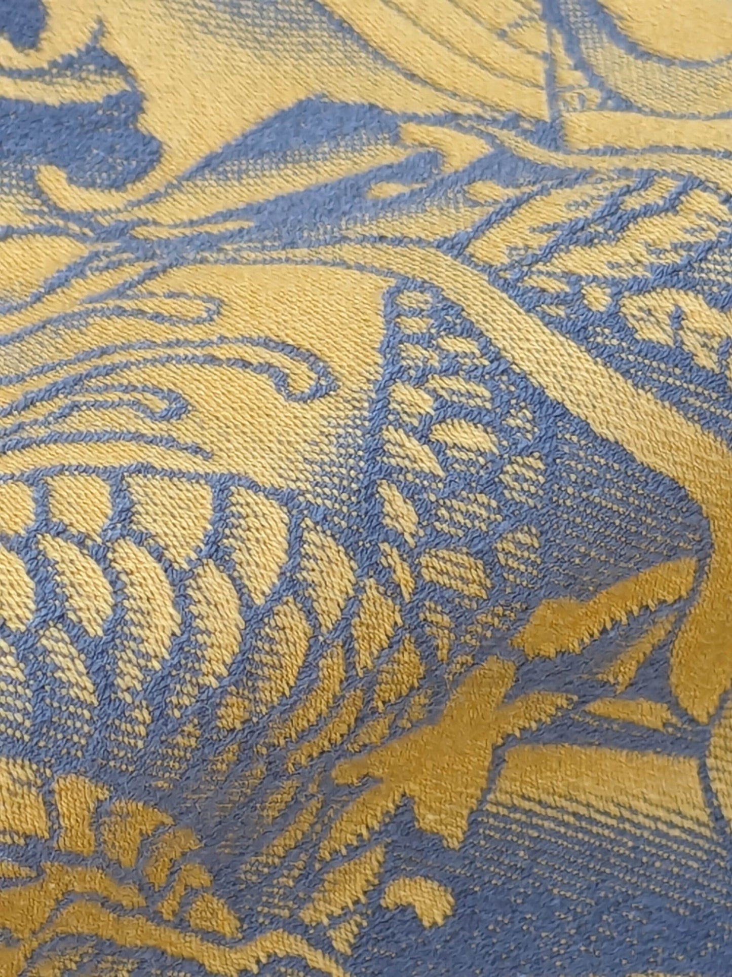 2 EV35 Length 2.8y Jean Paul Gaultier Komodo Gold Blue Chinoiserie Fish Dragon Bird Animal MSRP USD 772/y