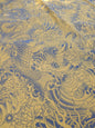 2 EV35 Length 2.8y Jean Paul Gaultier Komodo Gold Blue Chinoiserie Fish Dragon Bird Animal MSRP USD 772/y