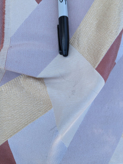 6 EV35 Length 2.5y Lelievre Scala M1 Poudre White Yellow Diamond Geometric Jacquard MSRP USD 500+/y