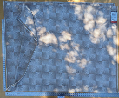 9 EV35 Length 2.5y Lelievre Hypnose M1 Naturel White Beige Texture Plain Plaid Square MSRP USD 400+/y